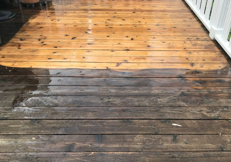 Power Washing Deck